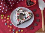 Torta per due a forma di cuore