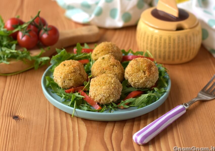 Polpette di quinoa in friggitrice ad aria