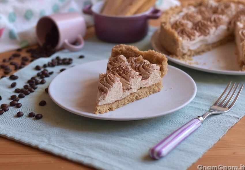 Crostata tiramisù senza cottura Foto finale