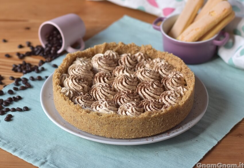 Crostata tiramisù senza cottura