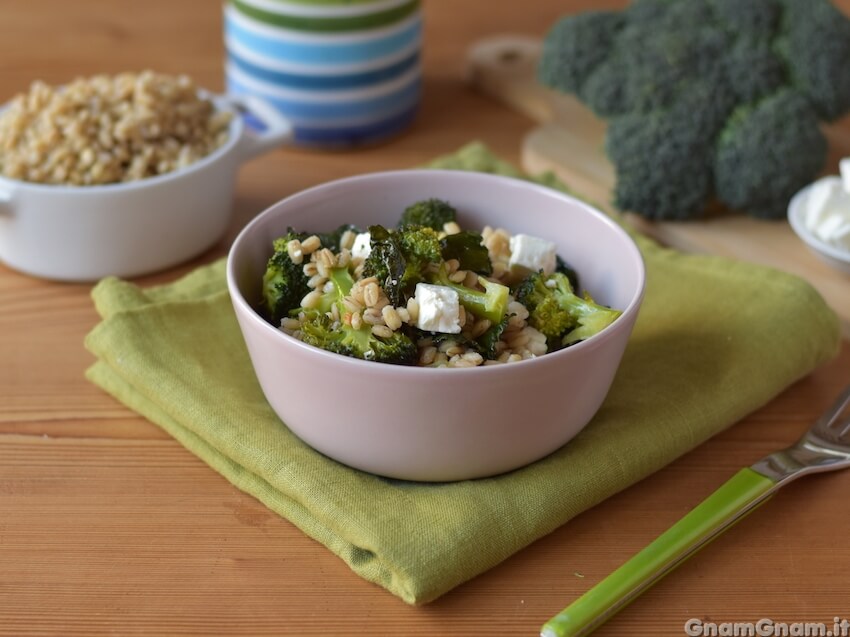 Orzo con broccoli e feta