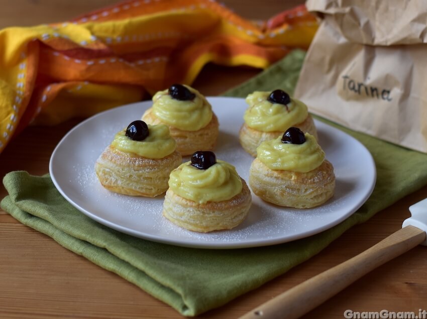 Zeppole di San Giuseppe di pasta sfoglia